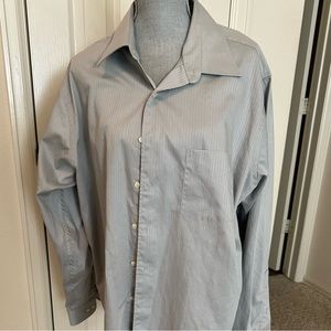 Men’s Grey Button Down Dress Shirt